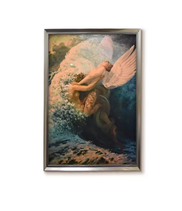 Modern silver frame-2550S for Schwabe's Spleen and Ideal allegorical painting replica