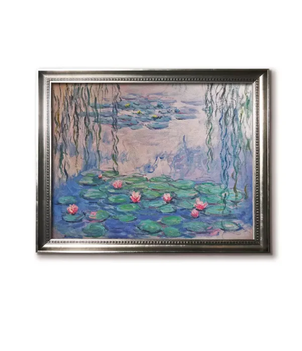 Silver framed(4032S) Water Lilies Nymphéas canvas art - Monet oil painting replica