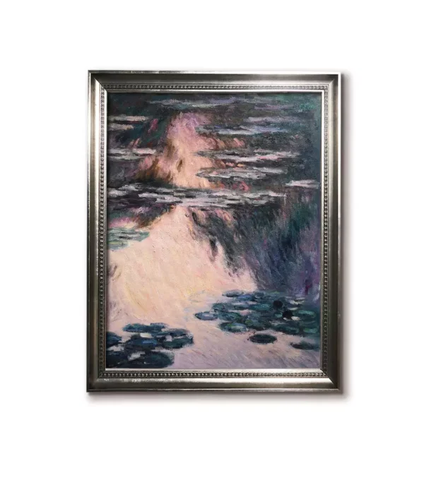 Silver Framed(4032S) Custom Monet The Water Lilies，Nymphéas 1907 Replica | Premium Canvas Art Prints