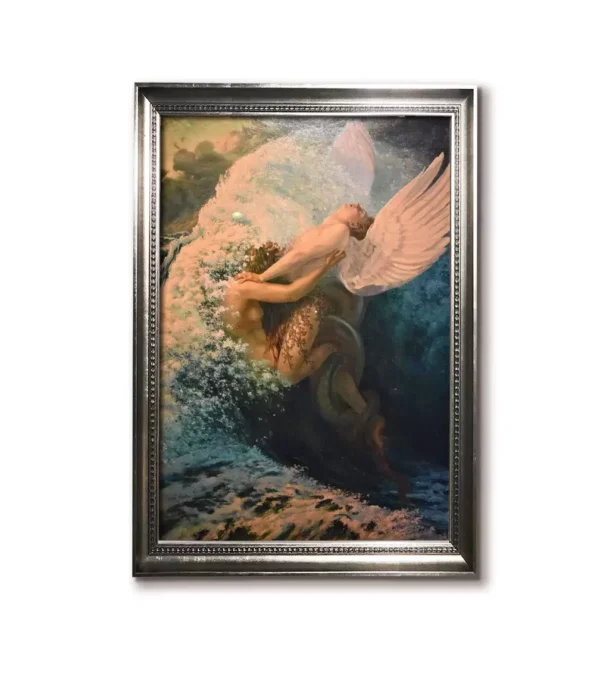 Modern silver frame-4032S for Schwabe's Spleen and Ideal allegorical painting replica