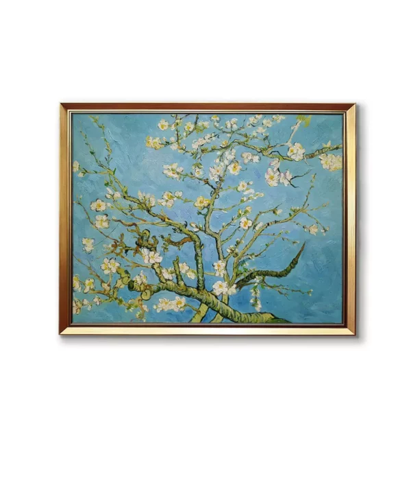 Van Gogh Almond Blossom reproduction in gold frame（2550G） - hand-painted oil painting replica