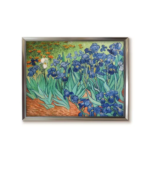 Silver Framed（2550S Irises by Van Gogh - Handmade Art Reproduction