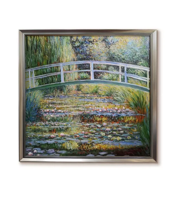 Bespoke Monet Water-Lily Pond Silver Framed (2550S) Art Copy