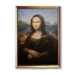 Mona Lisa oil painting reproduction in custom gold frame(2550G), hand-painted museum-quality replica
