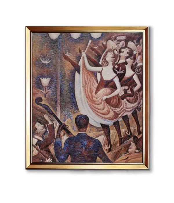Georges Seurat Le Chahut reproduction in luxurious gold frame （2550G）- hand-painted oil painting copy