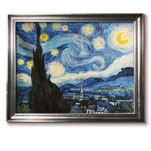 Custom Framed Starry Night Reproduction | Van Gogh Replica vs Original