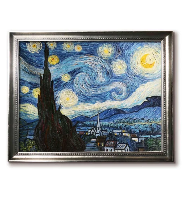 Custom Framed Starry Night Reproduction | Van Gogh Replica vs Original