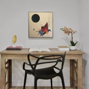 "Kandinsky Black Relationship reproduction in home decor, abstract wall art