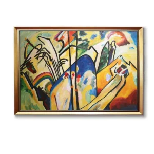 Kandinsky Composition IV reproduction with frame vs original